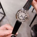 Cartier Imported Saphire Glass Stainless Steel Japan NH05 Movement Red/Black Bracelet Watch replica cartier cufflinks